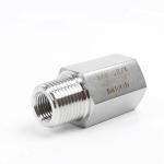 304 Stainless Steel Female/Male Thread Hexagon Check Valve for Water Industrial