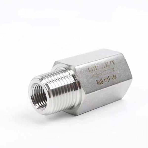 304 Stainless Steel Female/Male Thread Hexagon Check Valve for Water Industrial