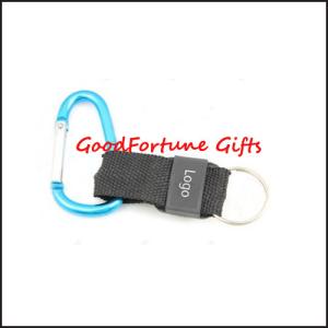 Quality Promotion printed logo Carabiners Keyrings keychain gift wholesale