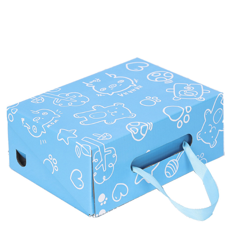CMYK Red Shoes Christmas Gift Box 160x120cm Size UV coating