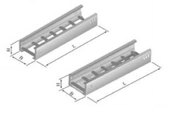 SS Perforated Building Cable Tray 600mm Width With Wire Mesh / Mounting Support