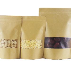 Quality Food Package Bakery Kraft Paper Bag with Window Customized Design and Eco-Friendly wholesale