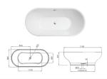 luxury free standing bathtubs made in China