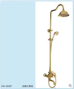 Quality Golden color electric - plating Brass Wall Mount Bathroom Sink Faucet wholesale