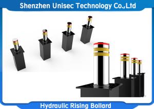 Quality Stainless Steel 24V Hydraulic Rising Bollards Used In Checkpoint , Important Place wholesale