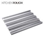 4 slotted aluminum french bread baking pan baguette baking tray for bar or
