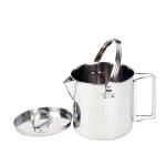1.2L Camping Cooking Set Folding Handles Stainless Steel Camping Tea Kettle