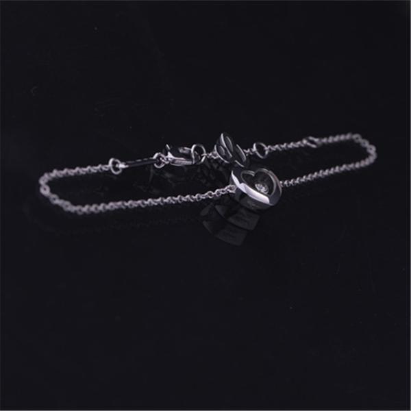Girl Gift Bracelet Chopard HAPPY DIAMONDS ICONS BRACELET 18K WHITE GOLD DIAMOND