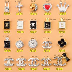 Quality Hot NEW Wholesale Alloy Jewelry 3D Nail Art Jewelry Nail rhinestones Sticker Supplier Number ML2530-2549 wholesale