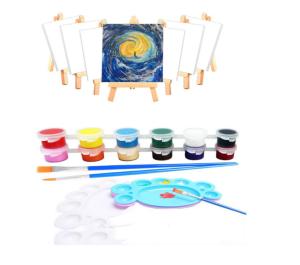 Quality Kids Adults Artists Beginners Canvas Painting Kits With Palettes And Brushes OEM wholesale