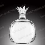 700ML Crystal White Flint Glass Vodka Bottle ISO9001