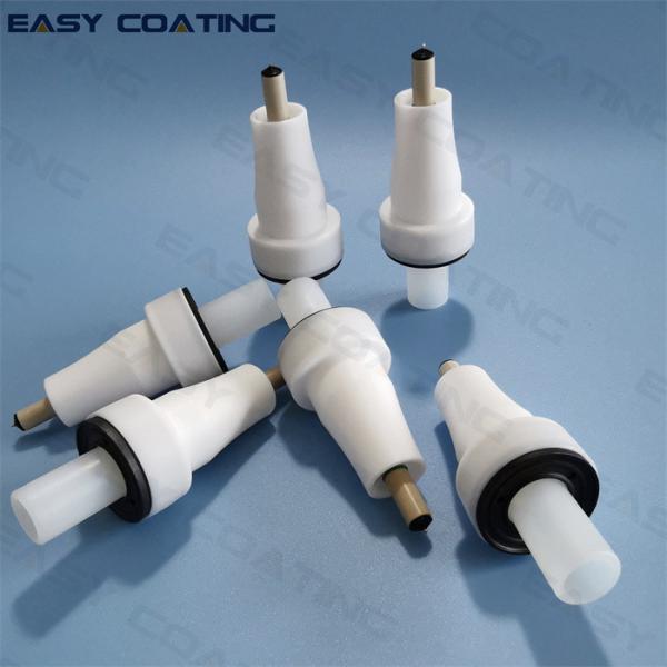 PTFE material powder painting spray guns OPTI 2F round electrode nozzle set