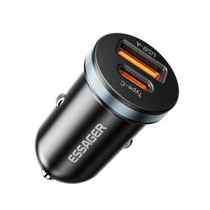 Quality ESSAGER ES-CC12 Series 30W Type C USB A Car Charger Port wholesale