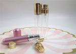 Travel Set Round Refillable 10ml Glass Perfume Spray Bottles With Silver Gold