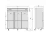 Easy Cleaning R134A 1820mm Catering Refrigeration Equipment