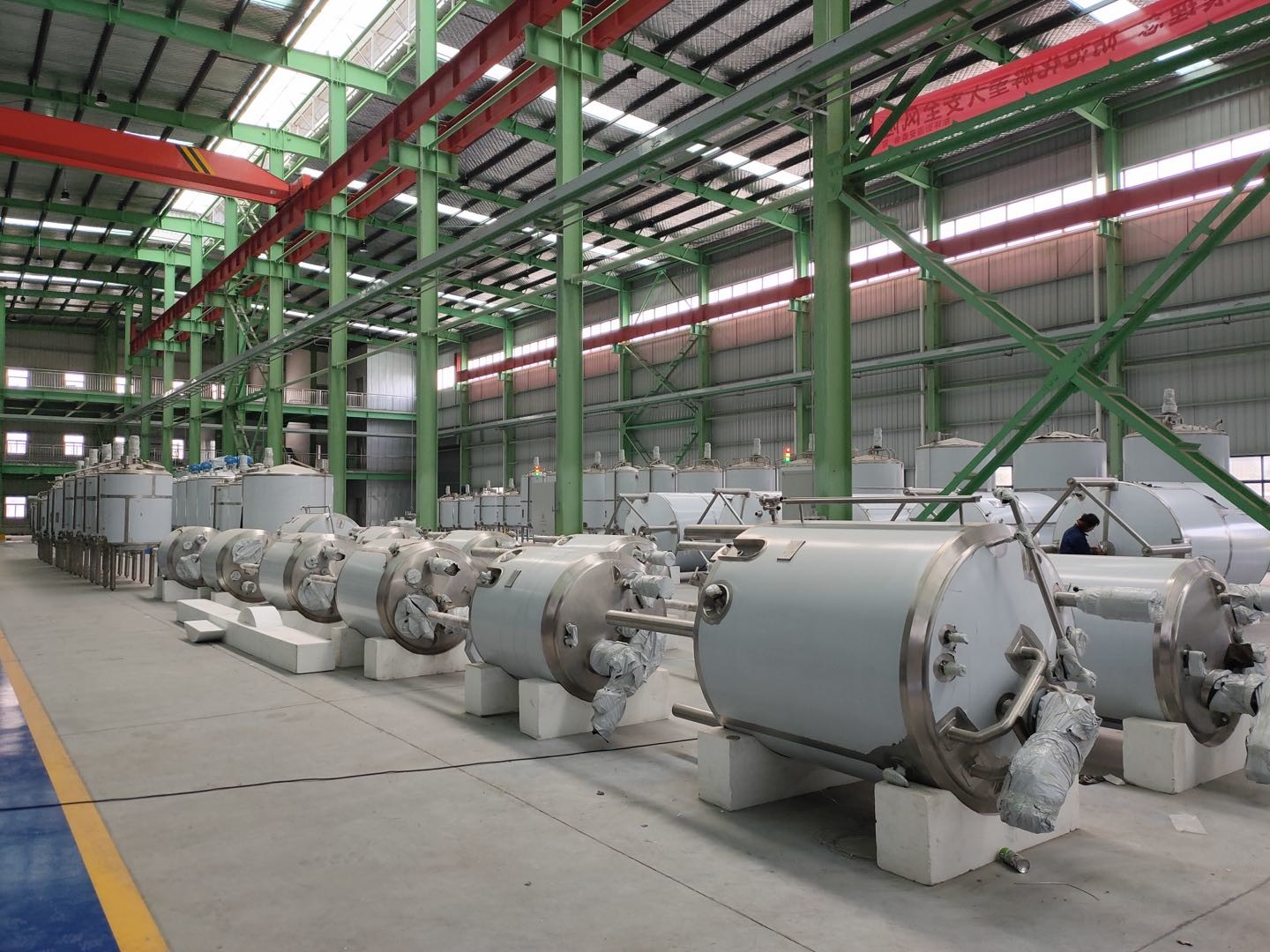 Sanitation 120000L Chemical Reservoir Stainless Steel Tanks Rapid Heating