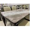 Buy cheap True Color Artificial Marble Dining Table , No Deformation Solid Wood Dining from wholesalers