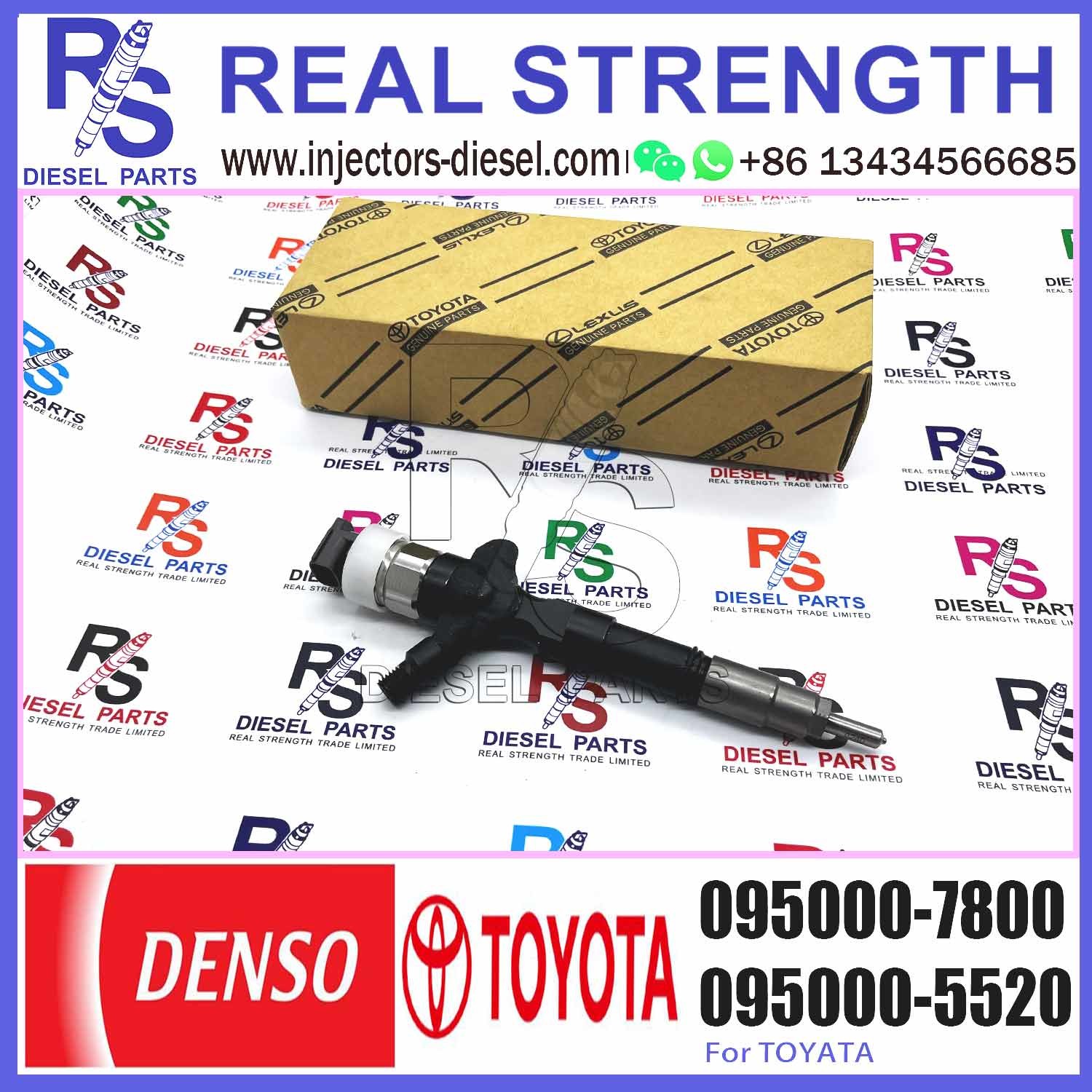 common rail injector 23670-30310 095000-7800 injector for TOYOTA 2KD-FTV, D-4D, TRH2 injector nozzle 23670-30310 095000-