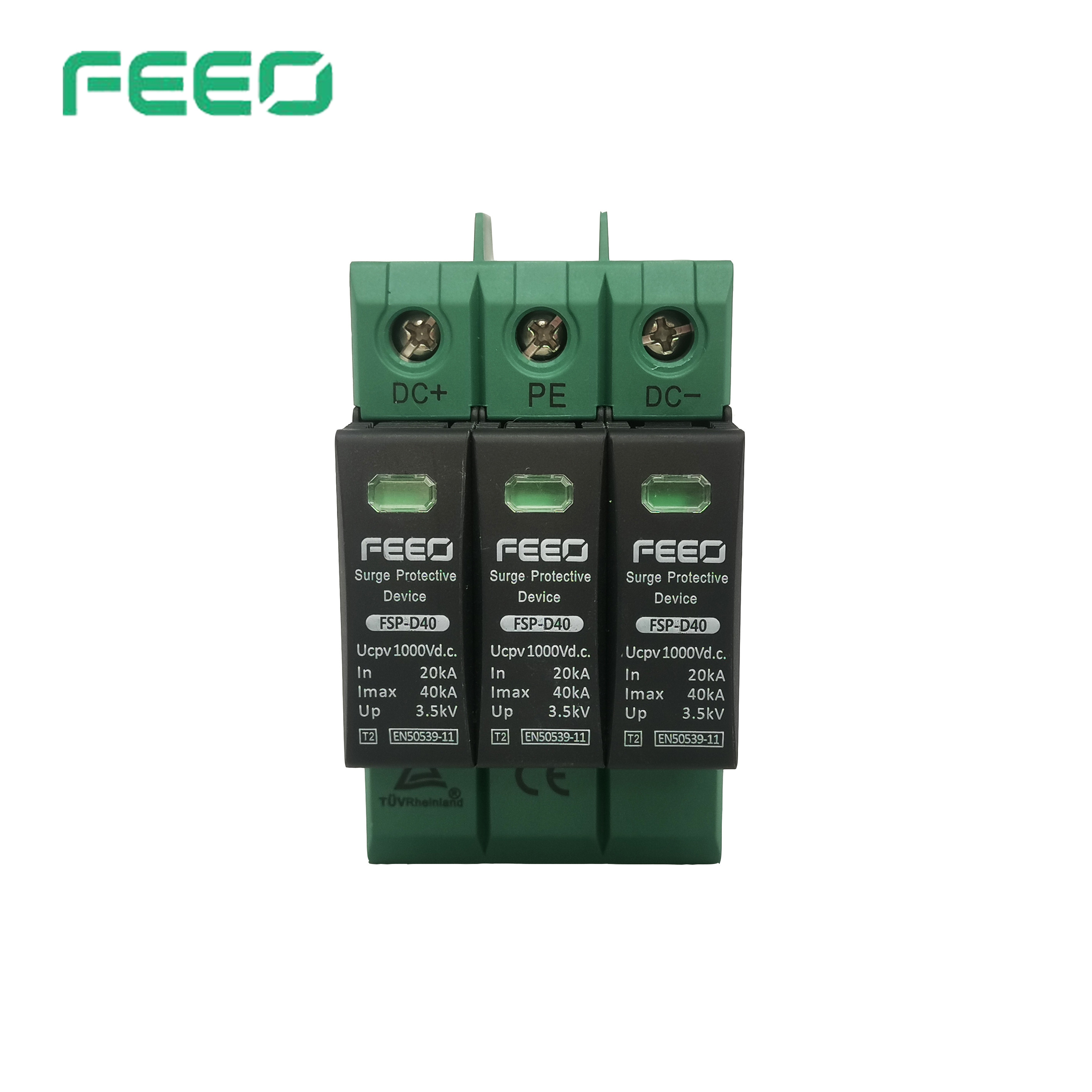SPD 1000VDC Type 2 Surge Protective Device Solar Surge Arrester