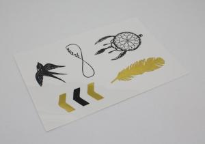 Quality Silver Jewelry Tattoos, silver gold black metallic ink tattoo wholesale