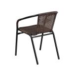 73cm Height 53cm Width PE Rattan Chair , Rattan Wicker Garden Chair Commercial