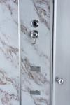 Bathroom White Quadrant Shower Enclosure Aluminum Frame