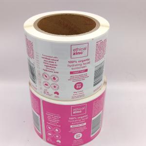 Quality Glossy Laminated Waterproof Cosmetic Labels CMYK Makeup White Label wholesale