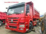 Red 30 Tons Tipper Truck 13000 Kg Vehicle Weight Manual Transmission