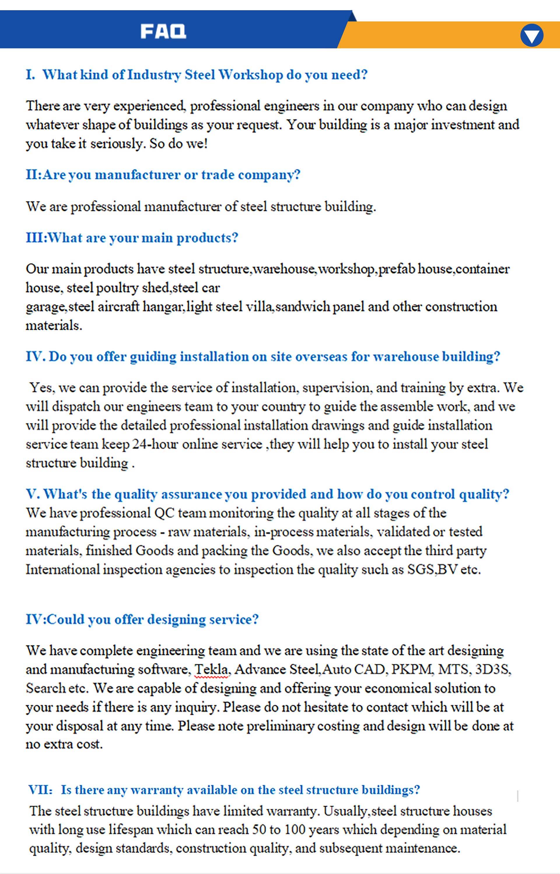 Wide Span Steel Frame Building Construction Prefab Metal Storage Buildings