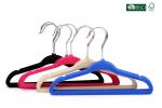 Betterall Wholesale Colorful Low-price Velvet Hanger with Skid-proof Shoulder