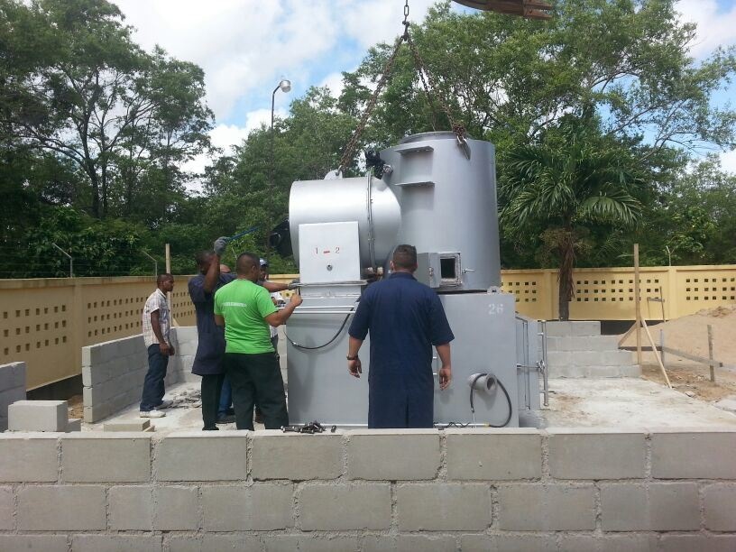Energy Mining Waste Incinerator With Wet Scrubber Customized Voltage for Safe Disposal