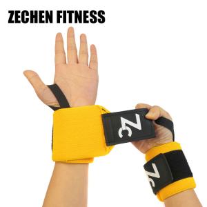 Quality 8cm Wrist Wraps Fitness Gym Equipment Support Cotton Weight Lifting Elastic Bands wholesale