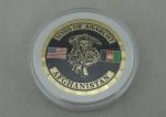USA Army Personalized Coins , Brass Die Stamped For Sons Of Anarchy With Box