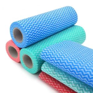 Quality 30x50cm Reusable Kitchen Wipes Roll , Household Multi Purpose Cloth Wipes wholesale