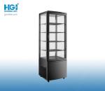 238L Counter Top Glass Display Fridge Floor Standing Commercial