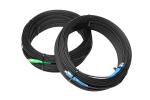 FTTH SC SC APC UPC Optic Fiber Patch Cord 9/125 SM SX Black Outdoor Patch Cord