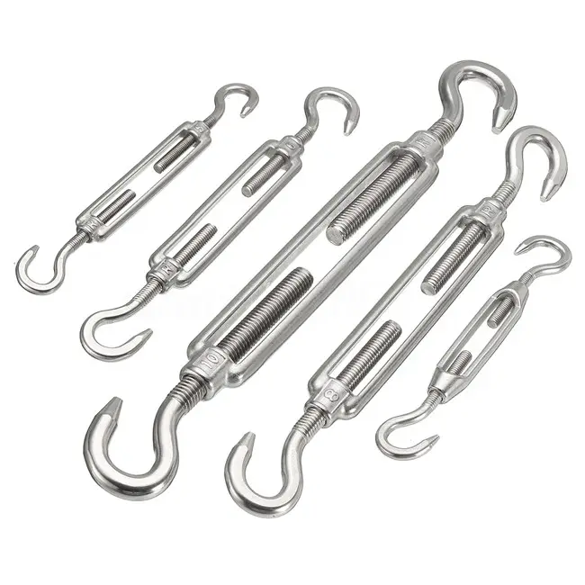 Water Treatment Stainless Steel Closed Body Turnbuckle M16 M2 M24 for Shandong Buy Jis F7020 M4 Marine Eye Eye Hand Wheel