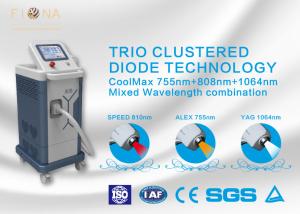 Quality Safe Diode Laser Hair Removal Machine Painfree 12 Laser Bars With LCD Touch Screen wholesale