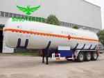 Mn Steel Gas Tank Semi Trailer Fuel Tank 55000Liters Propane Semi Trailer