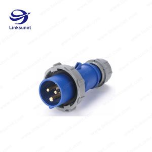 Quality 16A / 32A / 63A / 125A PA66 red / blue Circular Connector Cable Assembly With Olflex Classic 110h Wiring Harness wholesale