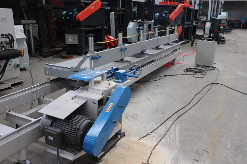 Double blade board edger wood saw machine, Slab Edger Saw with Laser positioning