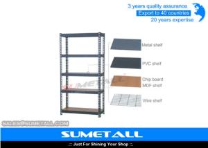Quality Free Standing Boltless Rivet Shelving Industrial Metal Shelves For Storage wholesale