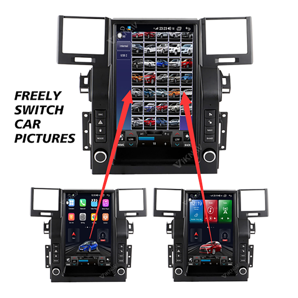 Viknav Car Radio For Range Rover Sport L320 (2005-2009) 12.1 Inch Android Auto Radio Vertical Screen Multimedia Player