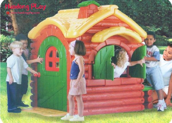 Fairy Tale Playground Nursery Active Play Equipment Indoor , LLDPE Forest Lodge
