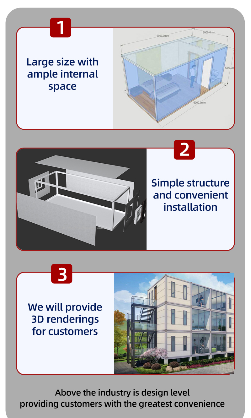 Easy Assembled Flat Pack Container House Portable 20 ft Container Home and Affordable