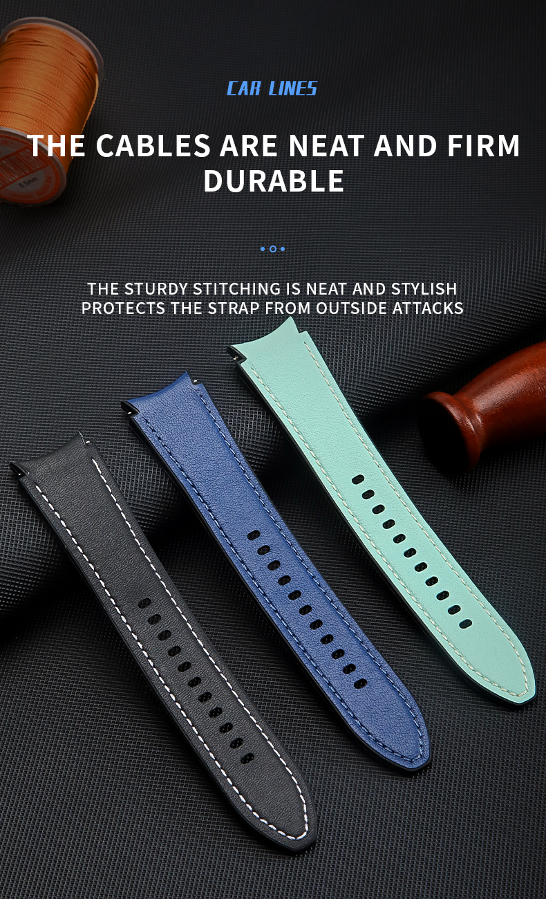 Silicone Leather Watch Bands Designer Smart for Samsung Galaxy Watch 4 100% QC Passed