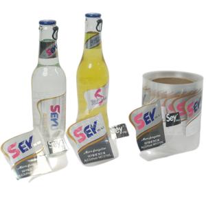 Quality Offset Printing Beverage Bottle Label Alcohol Clear Label Stickers Custom wholesale