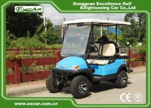 Quality 48V Battery Operated Hunting Golf Carts Fuel Blue Colour With ISO Certification wholesale