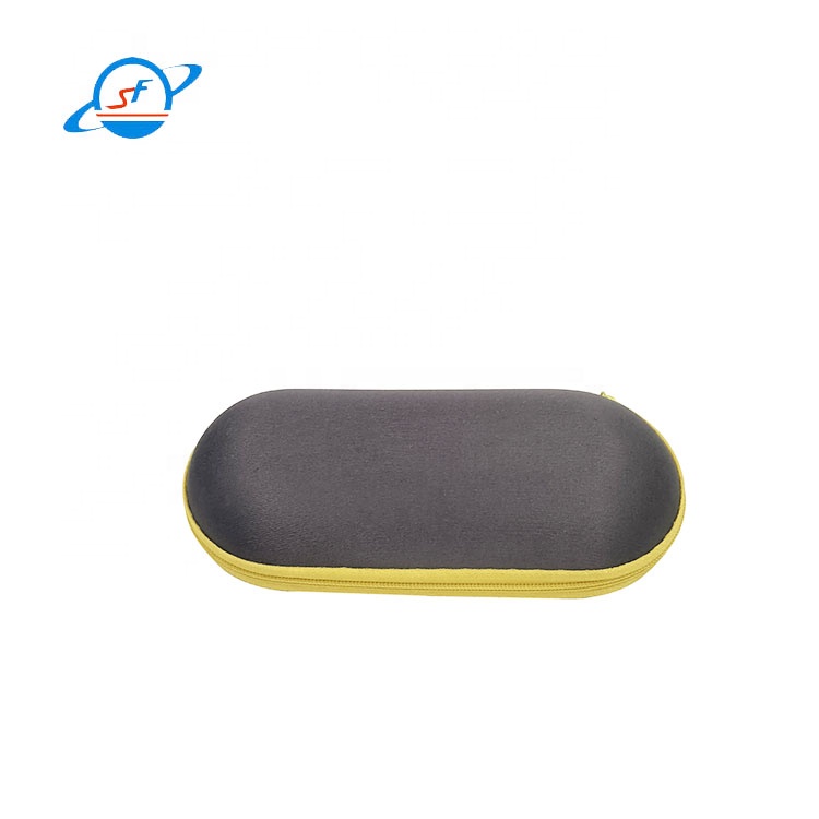 Zipper Close Hard EVA Glasses Case Smooth Surface Nylon Material