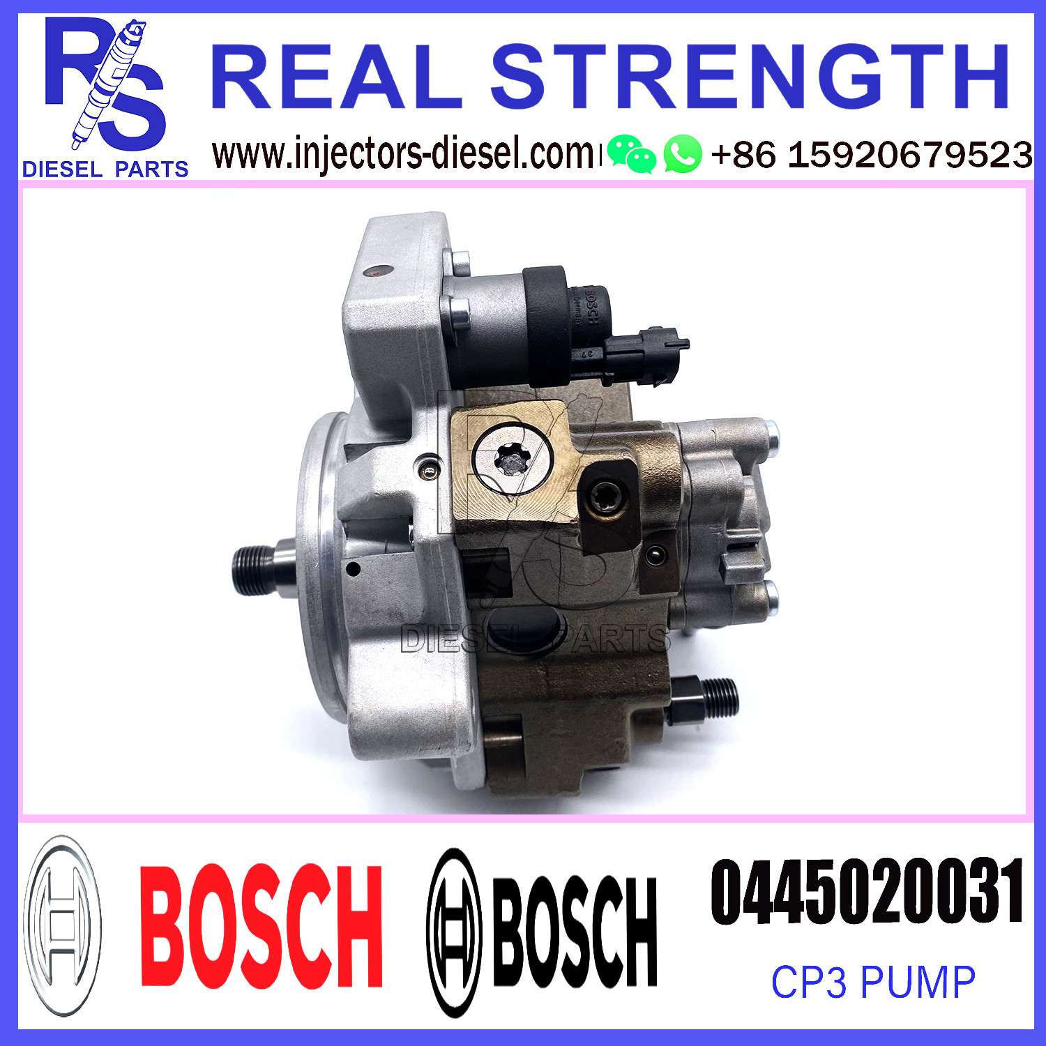 BOSCH Genuine Common rail pump 0445020031 / 0 445 020 031 for DAEWOO DOOSAN 65.10401-7001, 65.10501-7001A